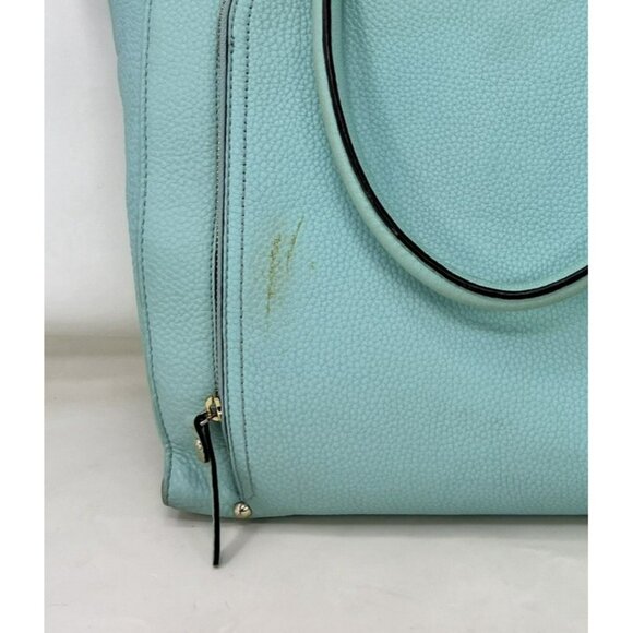 Kate Spade Baxter Street Fernrose Leather Purse Street Tote Bag Teal - Picture 10 of 10